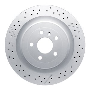 Mercedes-Benz GLE63 AMG Brake Rotor (1) - Rear - R1 Concepts - GeoSPEC Drilled & Slotted - `12-`19